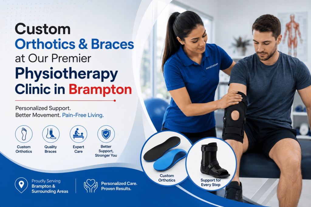 Custom Orthotics & Braces at Our Premier Physiotherapy Clinic in Brampton